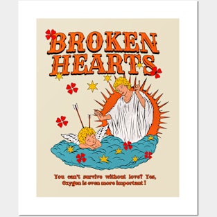 Broken hearts. Posters and Art